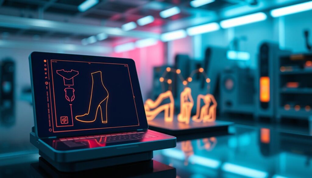 KI analysiert Produktbild Silhouette Schnittführung Details