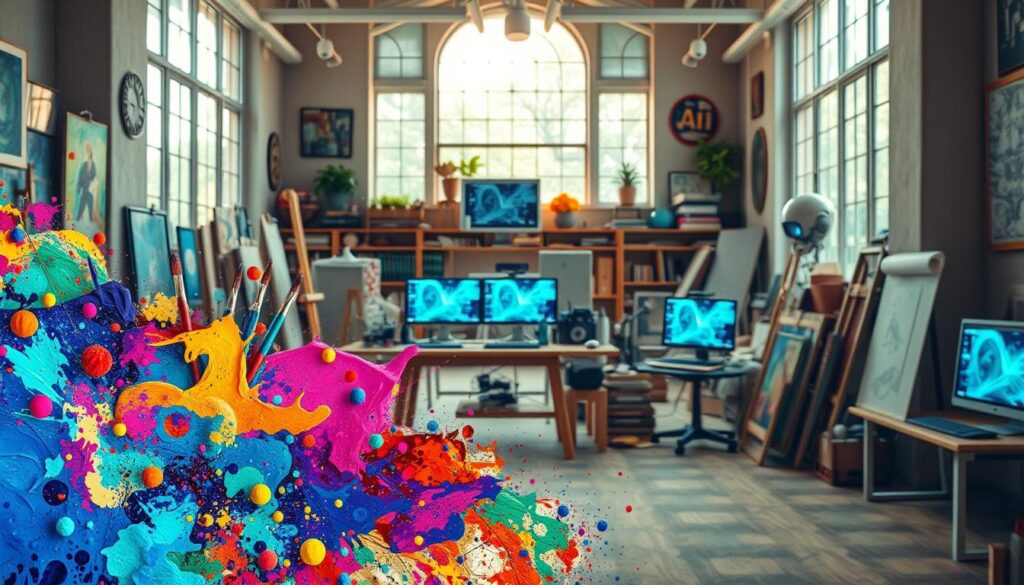 KI-generierte Kunst und digitale Kreativität