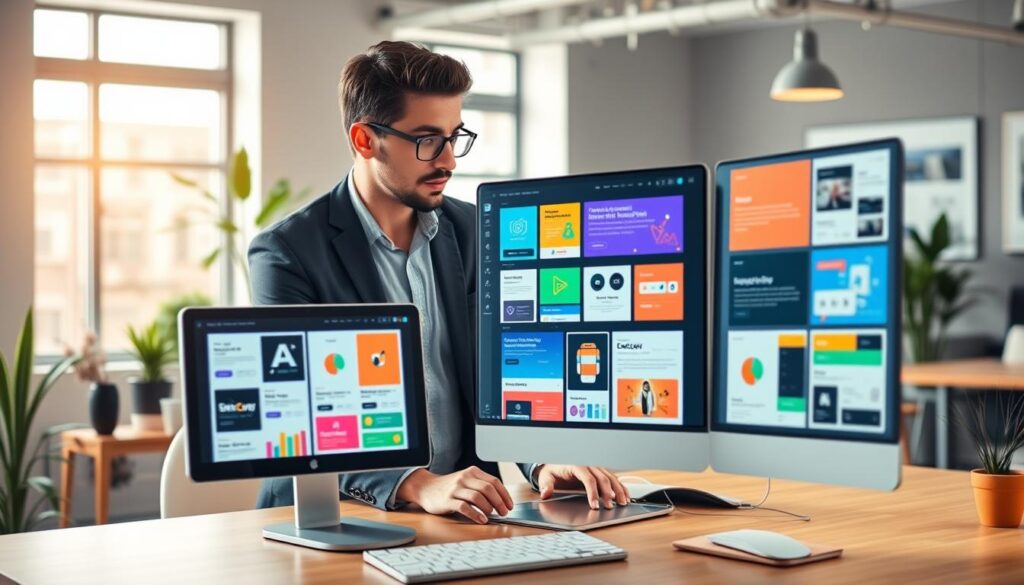 KI-generierte Layouts und Templates für Website-Design