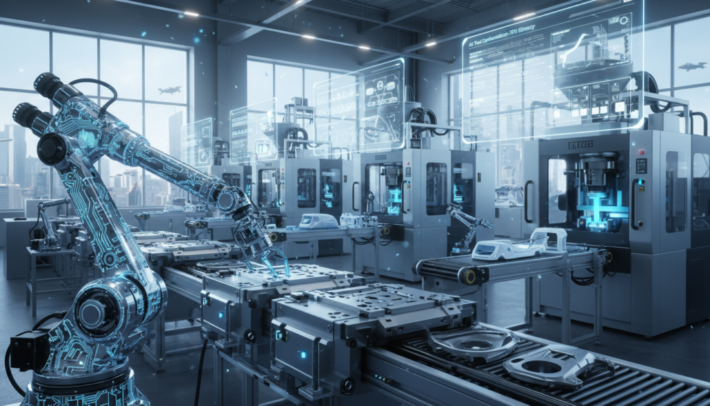 KI-gesteuerte Werkzeugoptimierung Smart Manufacturing Kunststoffverarbeitung