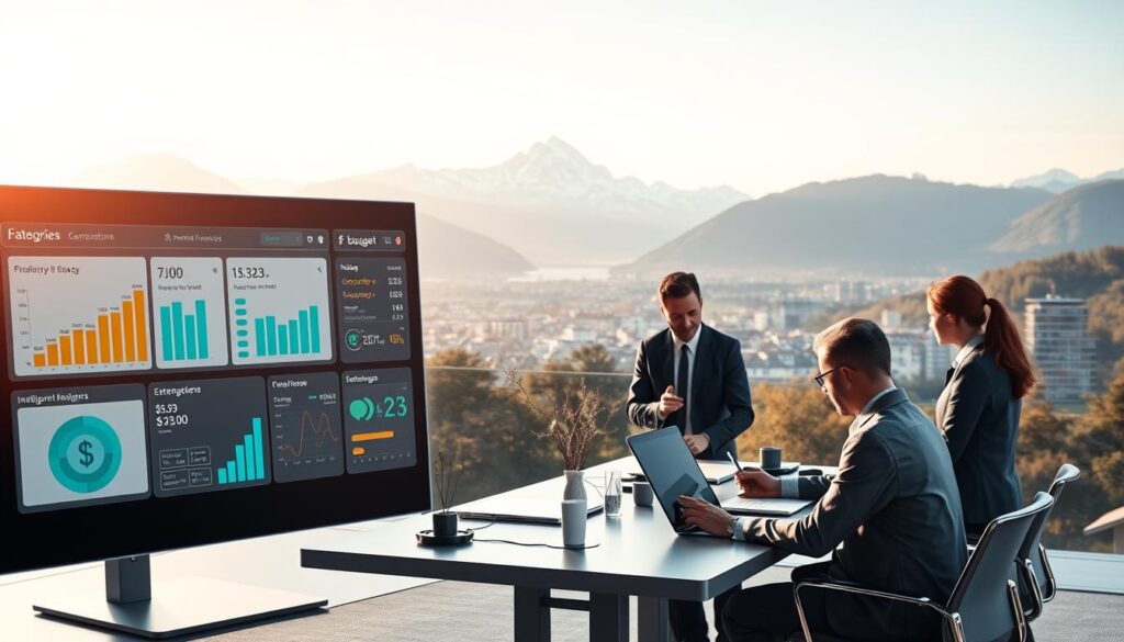 KI-gestützte Budgetstruktur für Schweizer Haushalte mit Kategorien KI-gestützte Budgetstruktur für Schweizer Haushalte mit Kategorien