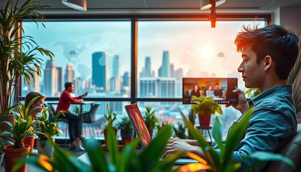 KI-gestützte Kommunikation für digitale Nomaden über Zeitzonen