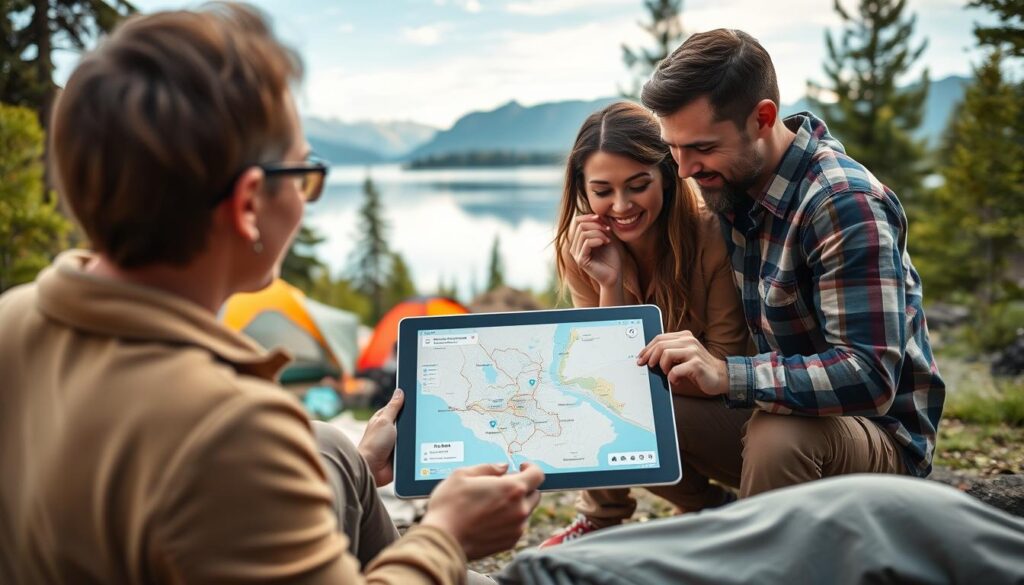 KI-gestützte Reiseplanung für Campingabenteuer