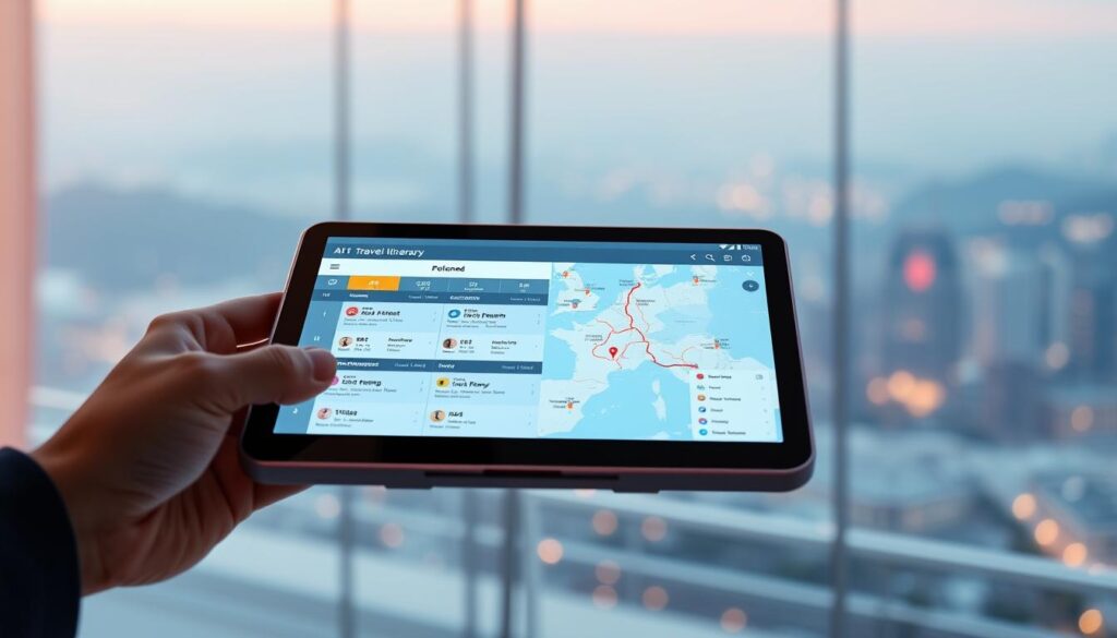 KI-gestützte Reiseroute mit detaillierter Tagesplanung