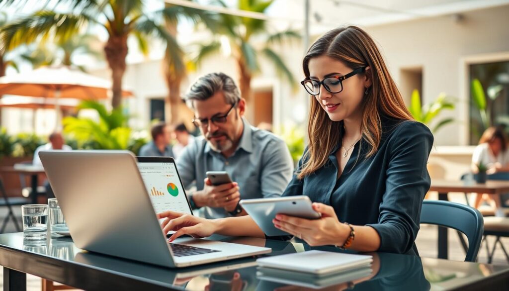 KI-gestützte Tools für digitale Nomaden beim mobilen Arbeiten