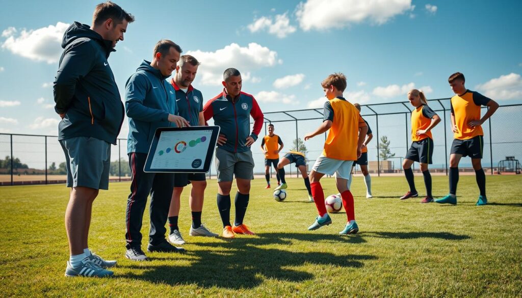 KI-gestützte Trainingsplanung mit Fußballübungen und Coachingpunkte