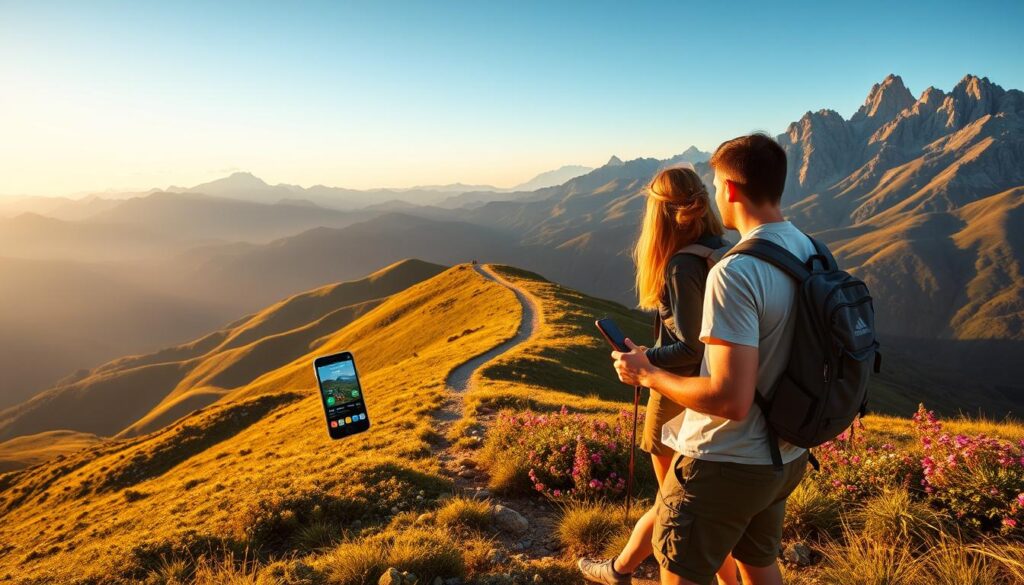 KI-gestützte Wandertouren-Apps Komoot Bergfex