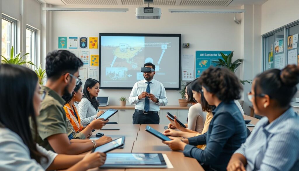 KI-gestützter Unterricht im modernen Klassenzimmer