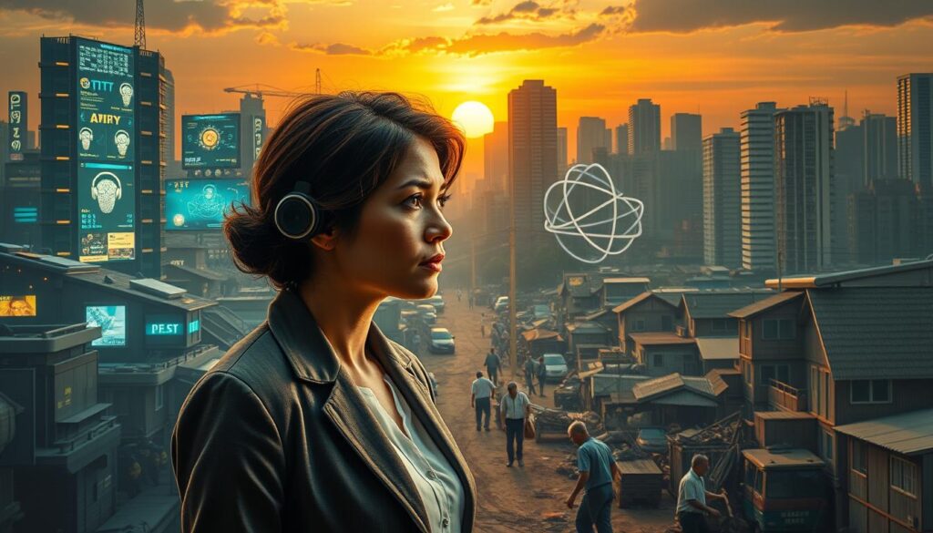 KI soziale Auswirkungen und digitale Spaltung in der Gesellschaft