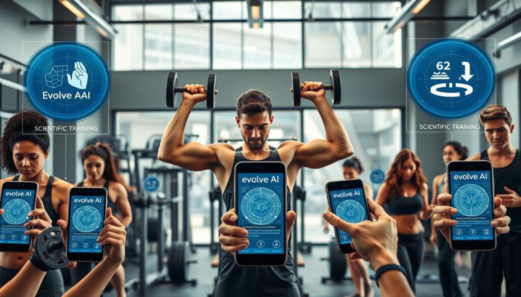 Krafttraining KI mit Evolve AI Muskelaufbau App