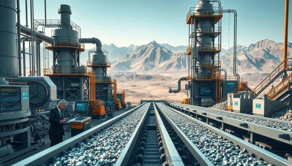 Kritische Mineralien KI Lieferketten Verarbeitung