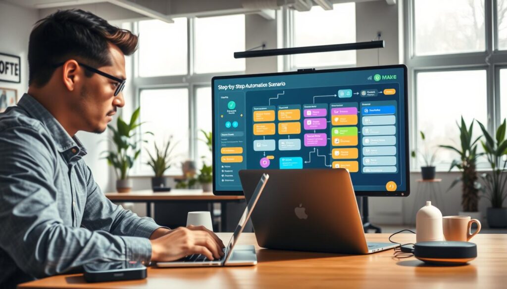 Make Anleitung erstes Szenario erstellen Automatisierung einrichten