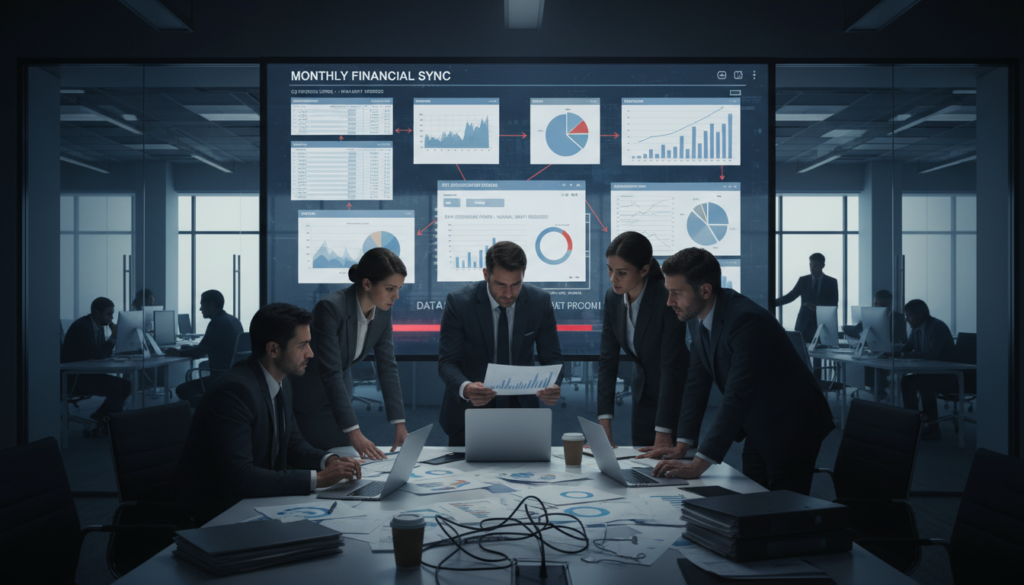 Management Reporting mit manuellen Prozessen und Datenintegration