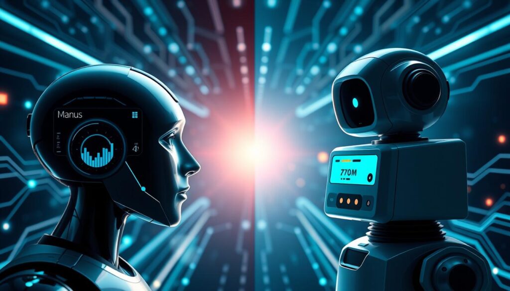 Manus vs Chatbot autonome Aufgabenausführung Vergleich