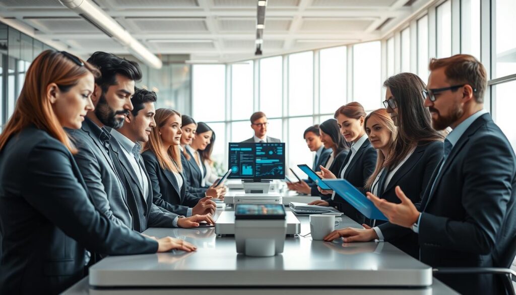 Mensch-Maschine-Interaktion und KI-Produktivität nach Qualifikationsniveau