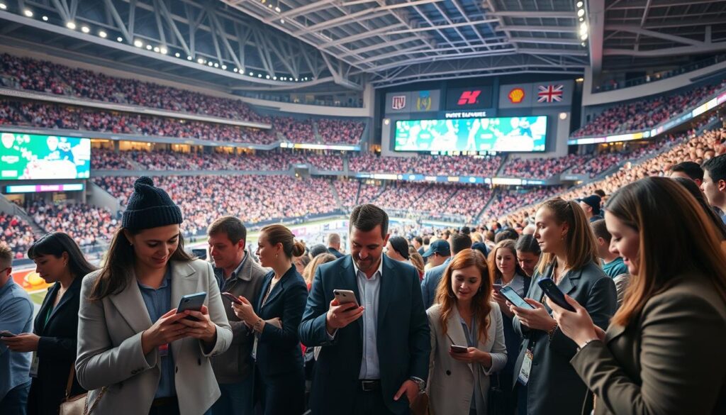 Mobile Ticketing und Fan-Engagement-Technologie im Stadion