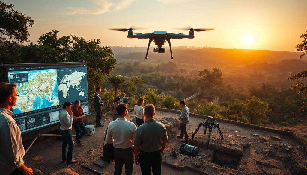 Moderne Technologie Archäologie Satellitendaten