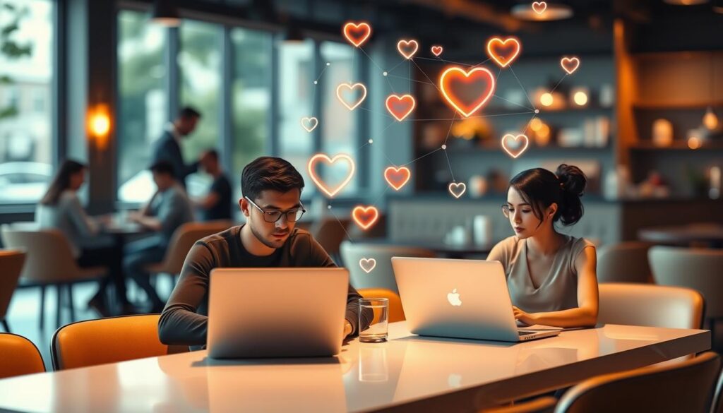 Online Dating Psychologie und emotionale Bindung mit KI