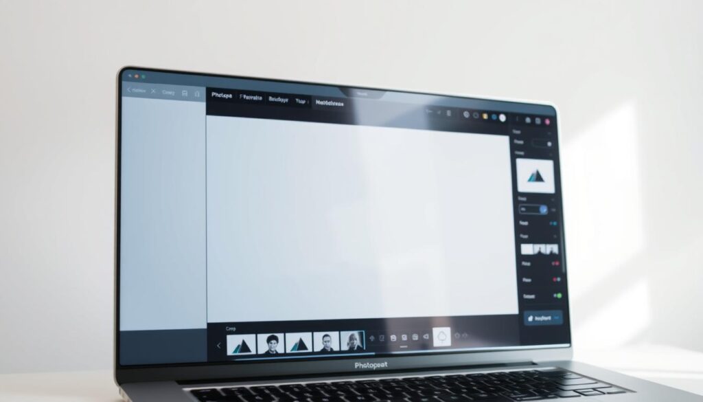 Photopea Browser Benutzeroberfläche für Bildbearbeitung