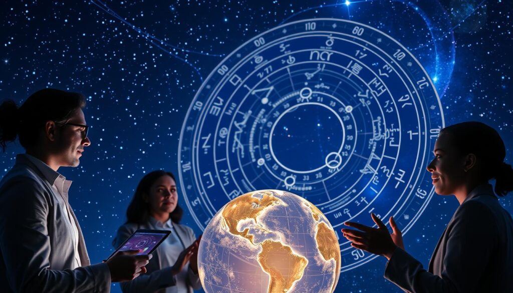 Planetenpositionen KI und astrologische Datenanalyse