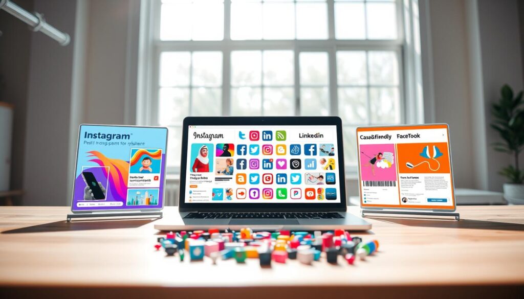 Plattformspezifische Inhalte für verschiedene Social-Media-Kanäle