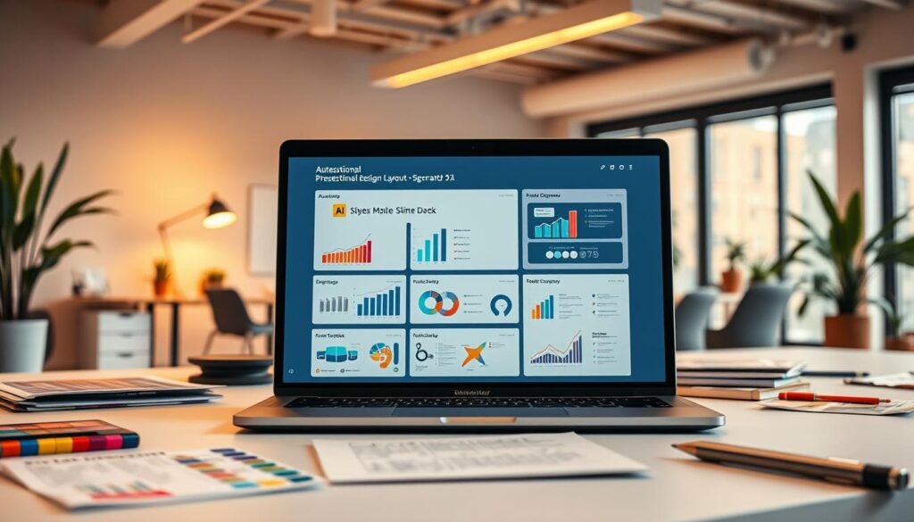 Präsentationsdesign KI mit automatischen Layoutvorschlägen