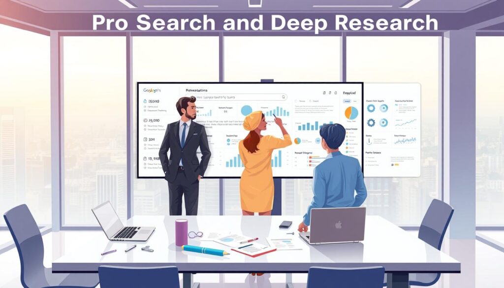 Pro Search und Deep Research erweiterte Suchfunktionen