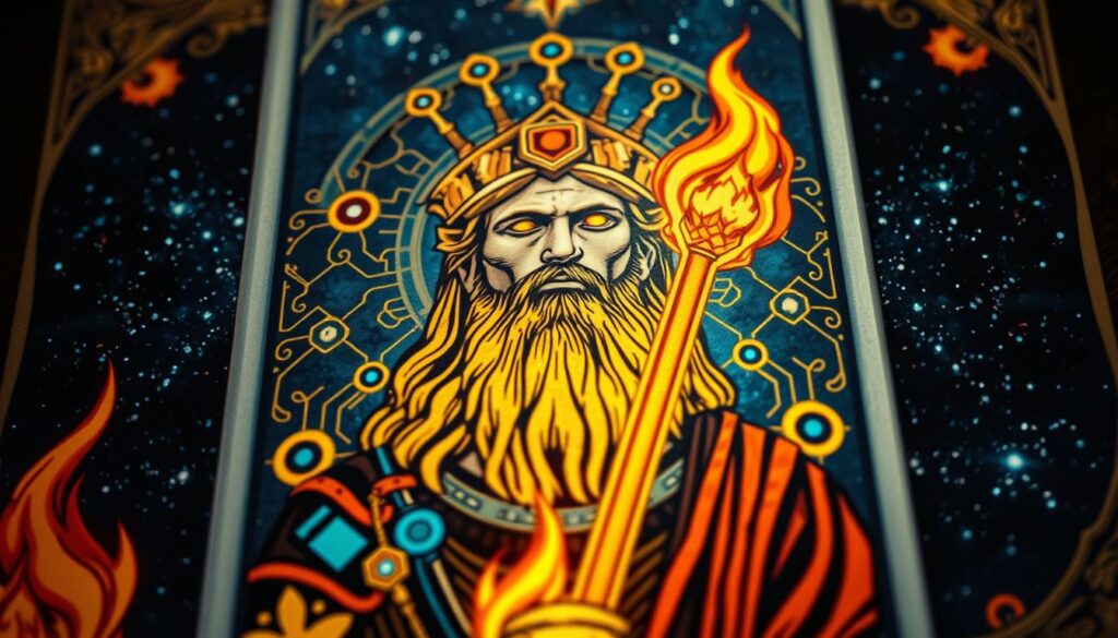 Prometheus Tarot Kartendesign mit KI-Technologie