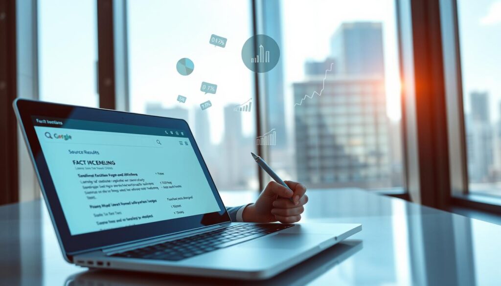 Quellenangaben und Fact-Checking mit KI-Suche