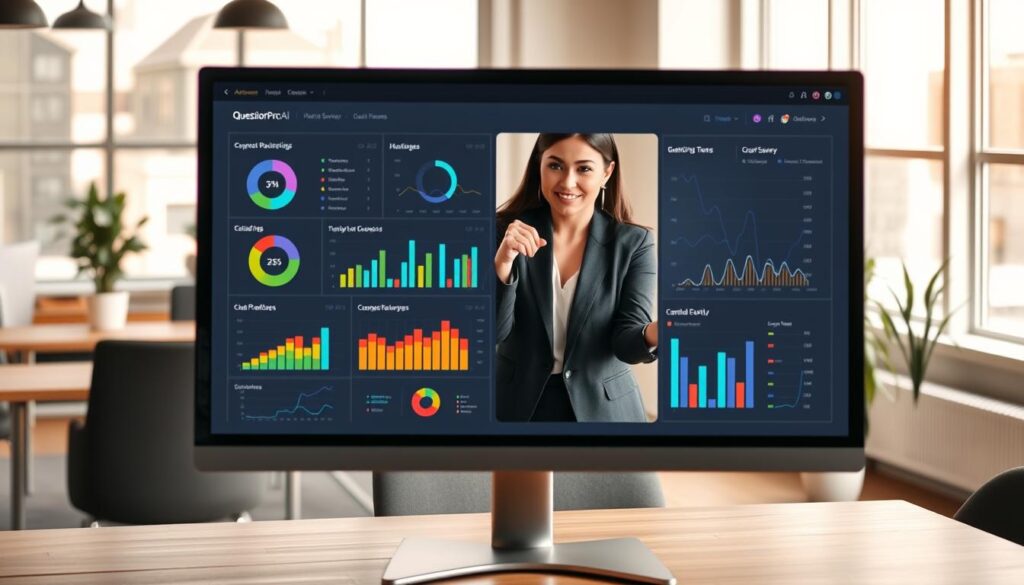 QuestionPro AI Marktforschung Software Dashboard für KI-gestützte Umfragen