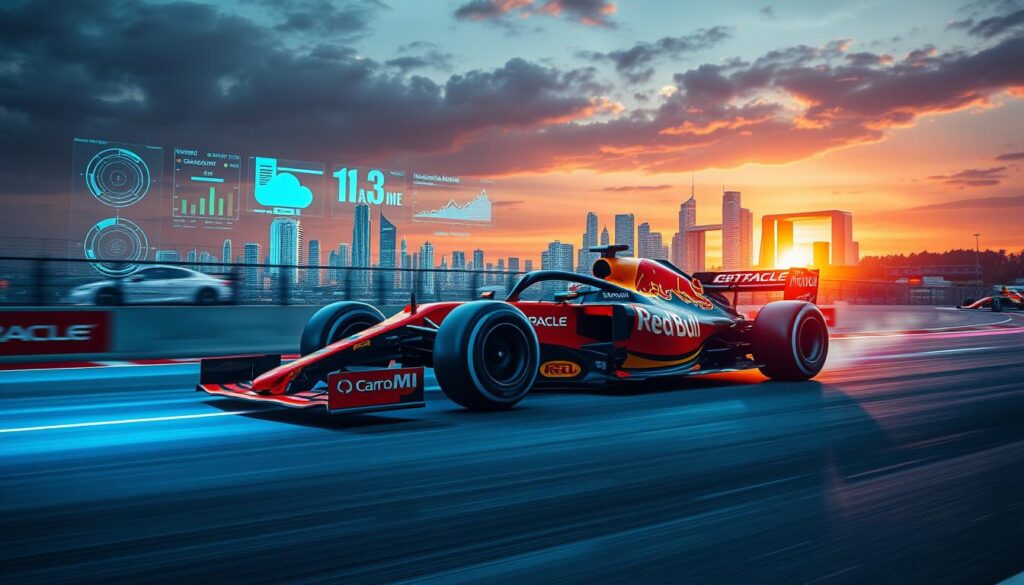 Red Bull Racing Oracle Cloud-Computing F1 Datenverarbeitung