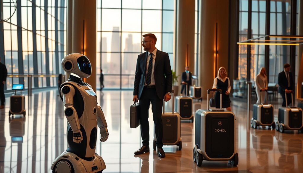 Robotik Tourismus in modernen Hotels