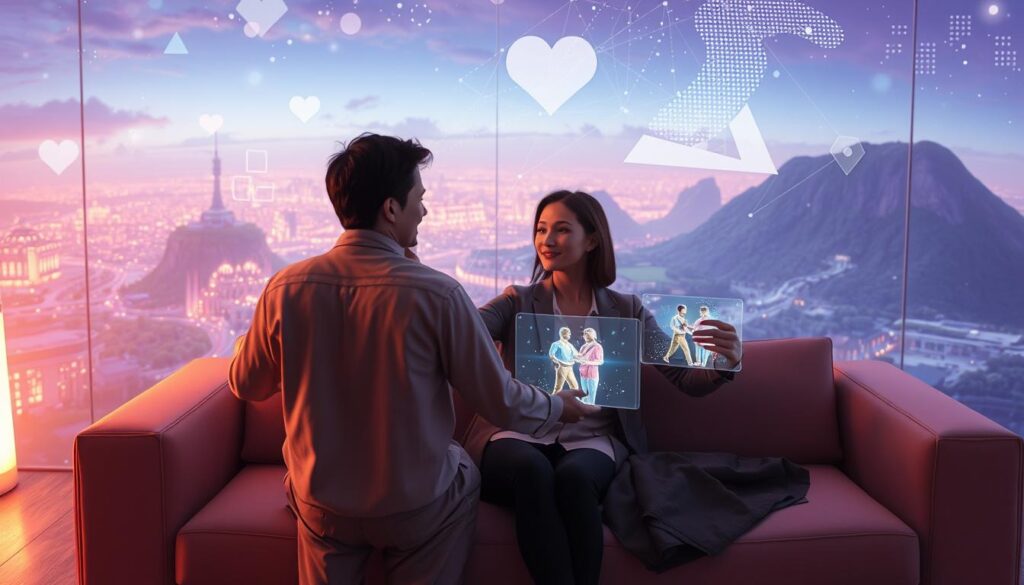Romantische Fantasien in virtuellen Partnerschaften mit KI