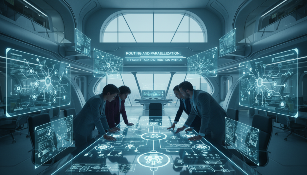 Routing und Parallelisierung KI Aufgabenverteilung
