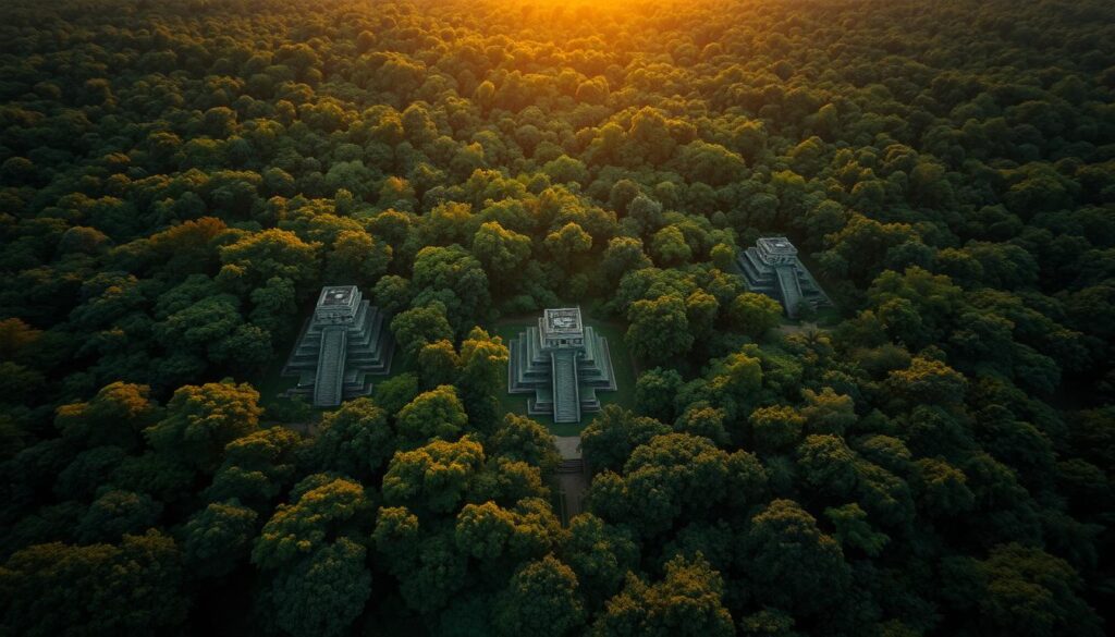 Satellitenbilder Archäologie Maya-Stätten Entdeckung Satellitenbilder Archäologie Maya-Stätten Entdeckung