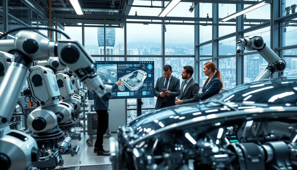 Smart Factory Automotive und KI Fahrzeugfertigung in Echtzeit