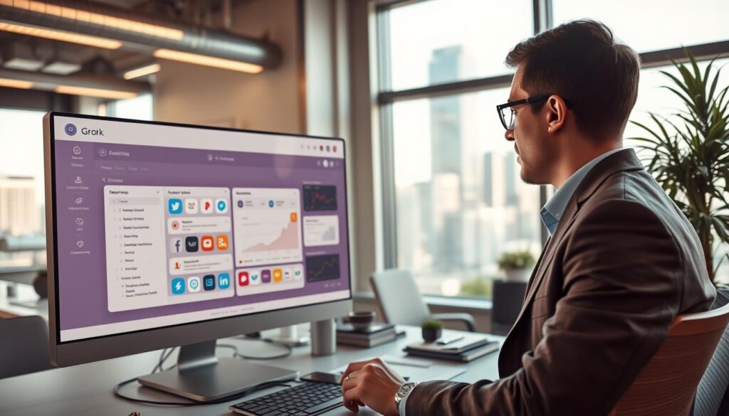 Social-Media-Automation mit Grok für verschiedene Plattformen