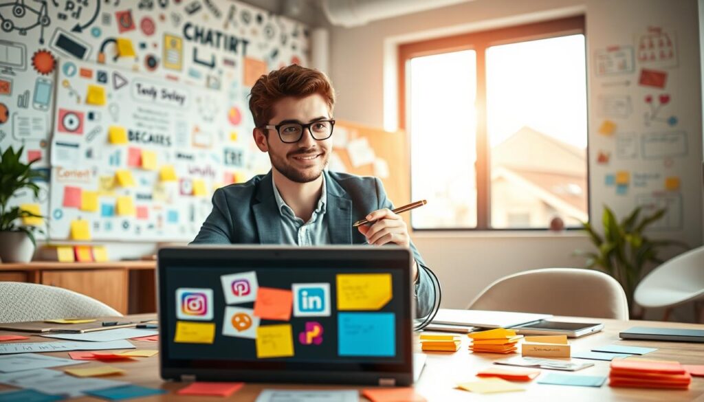 Social Media KI Content-Ideen Generator für Instagram TikTok LinkedIn