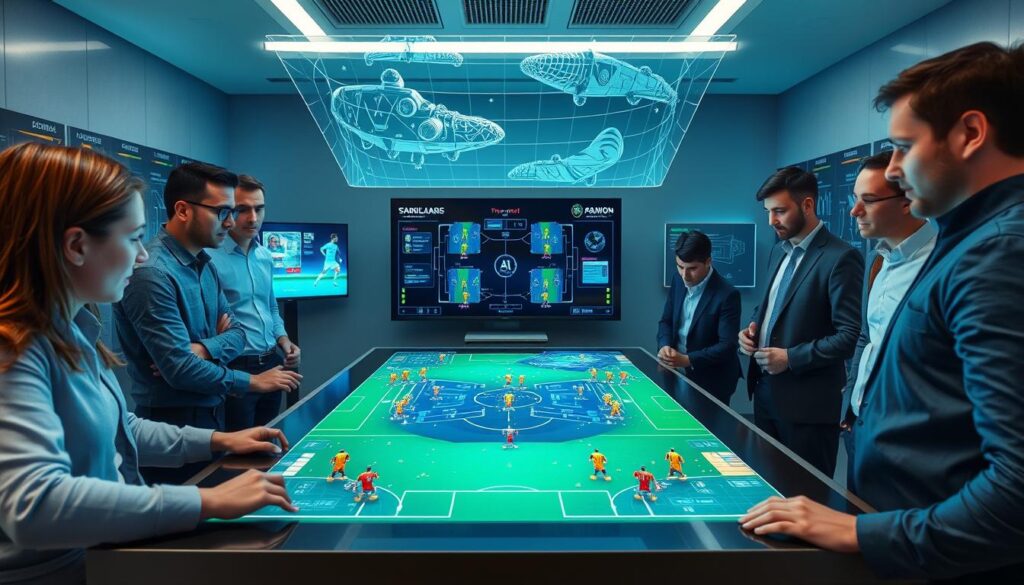 Spielanalyse KI und Datenverarbeitung im Fußball