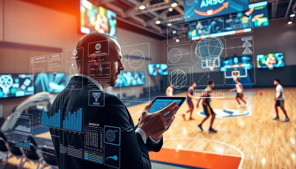 Spielanalyse KI und Sportanalyse Technologie in Basketball