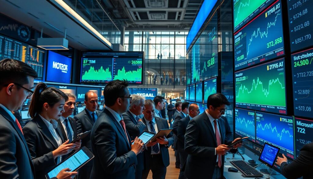 Tech-Aktien KI-Boom Börsenreaktionen Alphabet Meta Microsoft