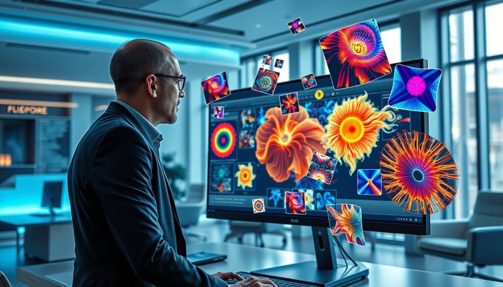 Text-zu-Bild-Technologie KI-Algorithmus Bildgenerierung