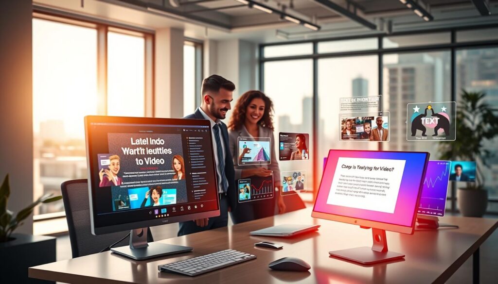 Text-zu-Video-KI Technologie für moderne Content-Erstellung