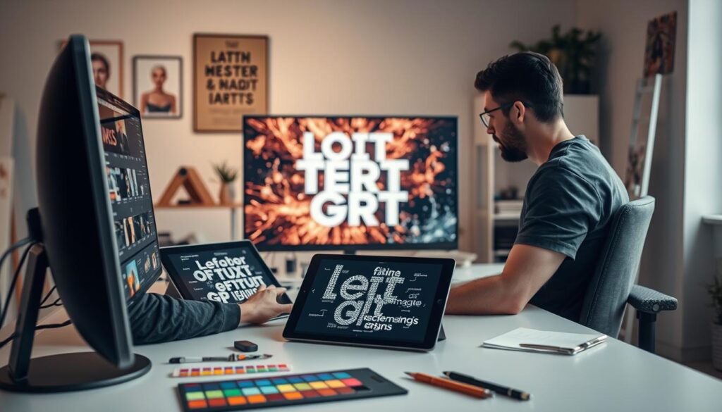 Texteinbettung und lesbare Typografie in KI-generierten Bildern