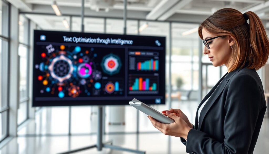 Textoptimierung durch künstliche Intelligenz Präsentation