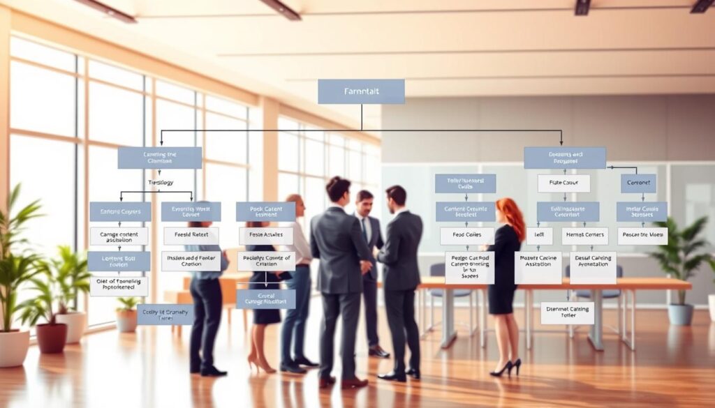 Themenarchitektur aufbauen - hierarchische Struktur von Zielen bis zu Themen