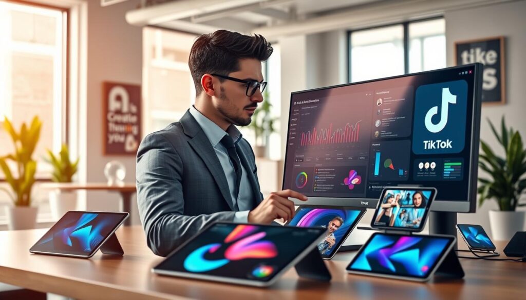 TikTok Ads Manager mit KI-Generierungsfunktion