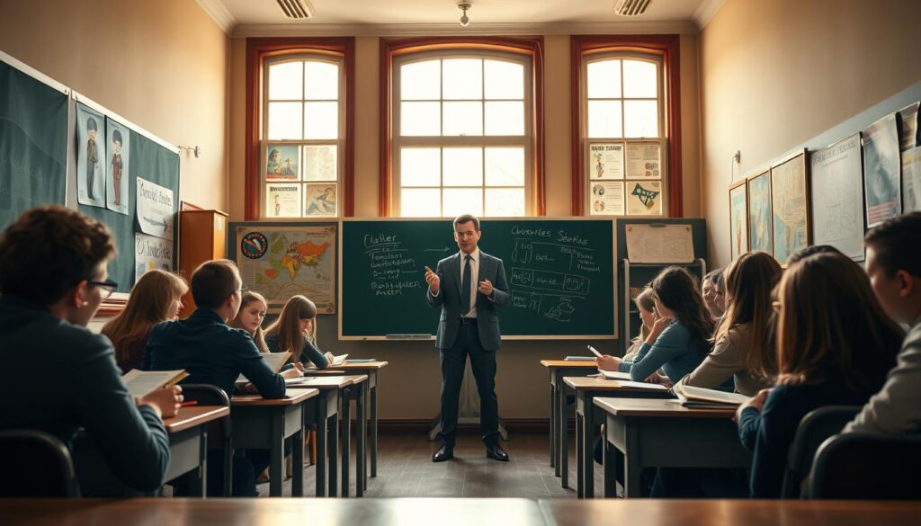 Traditionelle Bildung und Frontalunterricht in deutschen Schulen
