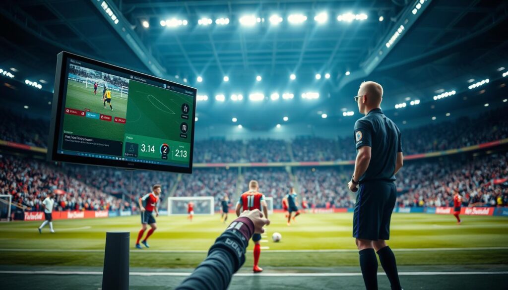 VAR-Technologie und Video-Schiedsrichter-Assistent im Fußball