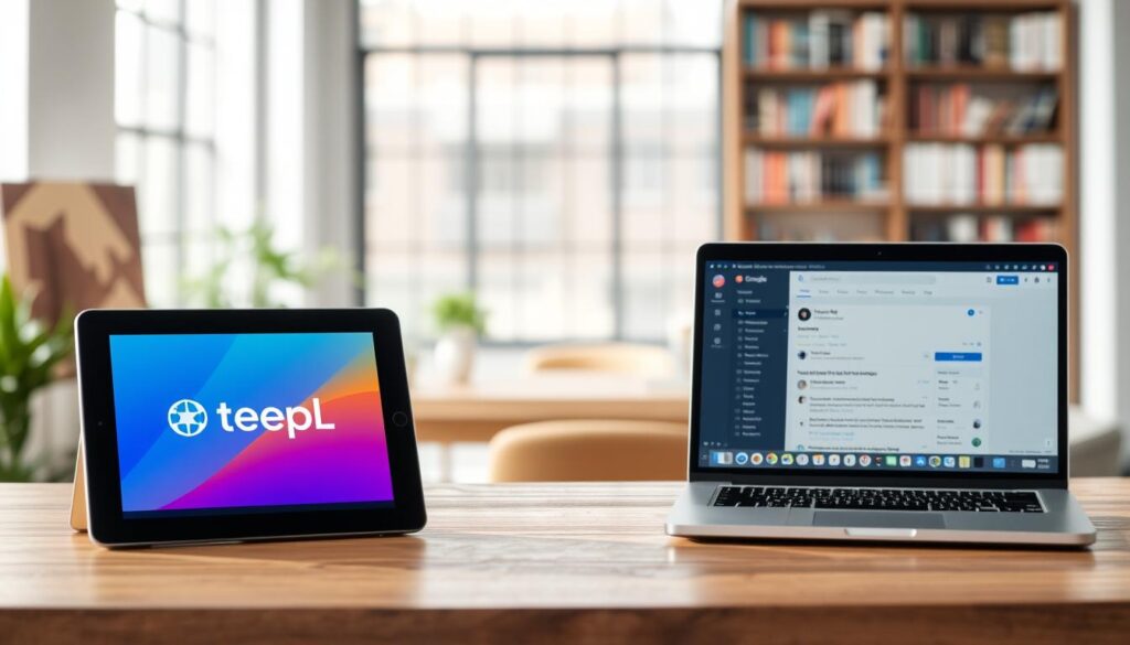Vergleich DeepL und Google Translate Übersetzungsqualität